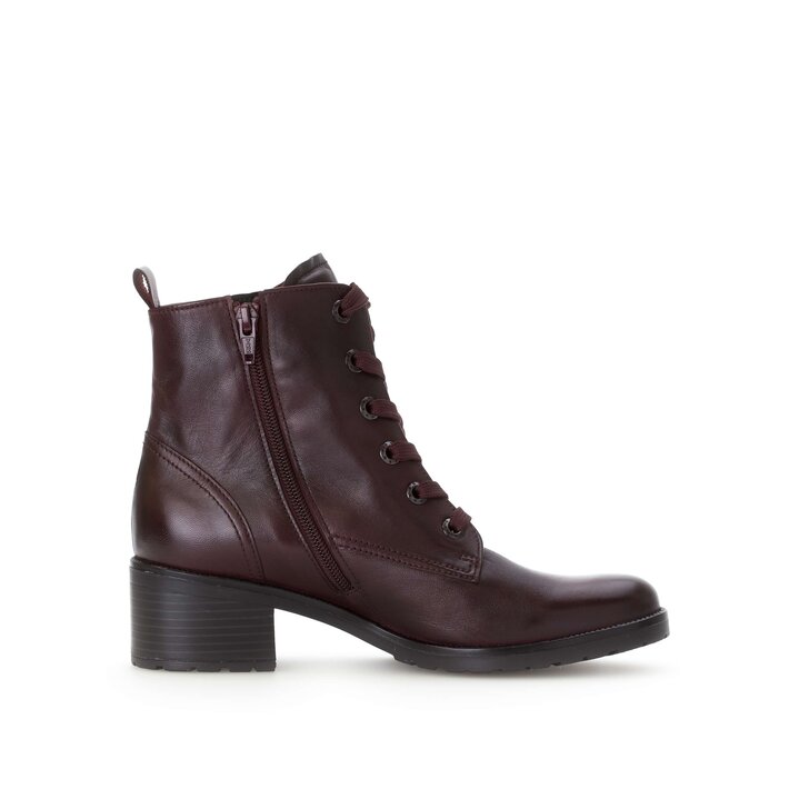 Schnürstiefelette rot #1