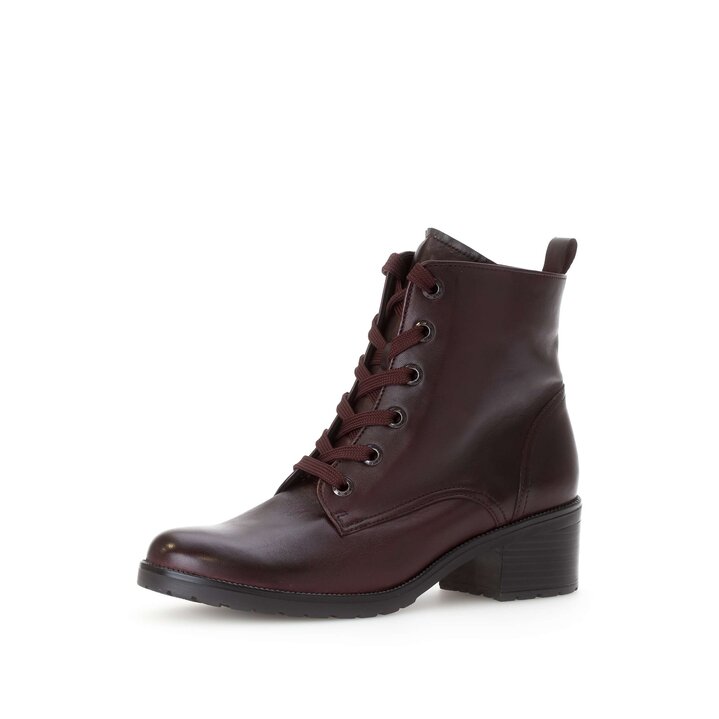 Schnürstiefelette rot #2