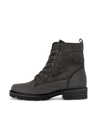 Schnürstiefelette grau