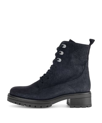 Schnürstiefelette blau