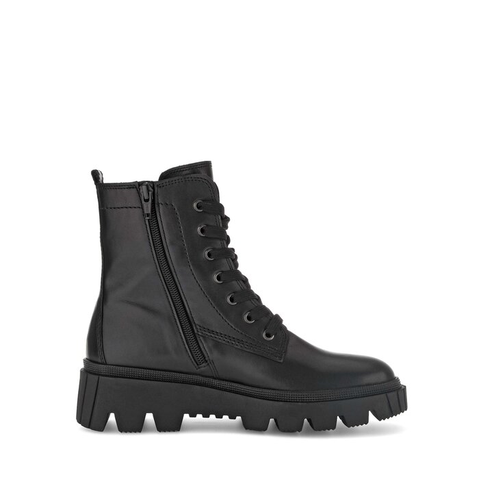 Schnürstiefelette schwarz #1