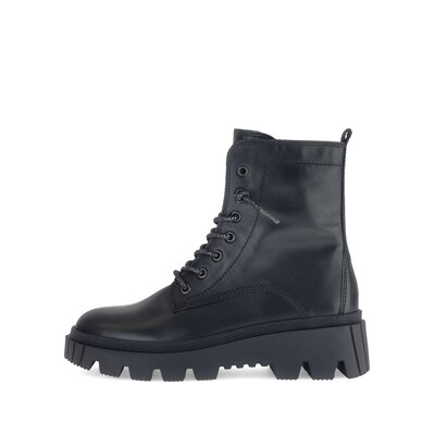 Schnürstiefelette schwarz