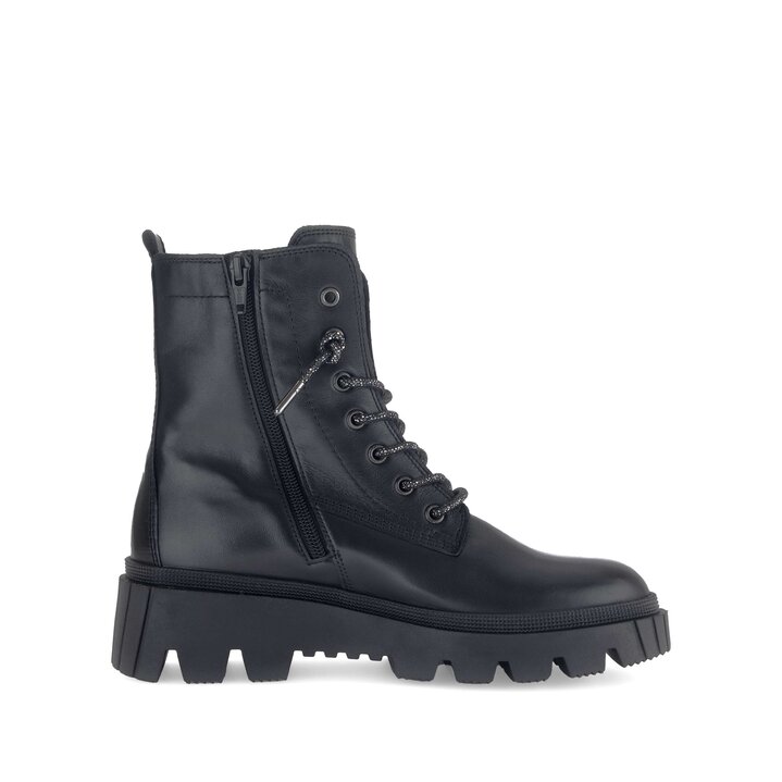 Schnürstiefelette schwarz #1