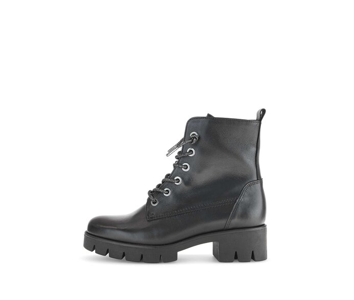 Schnürstiefelette schwarz #0