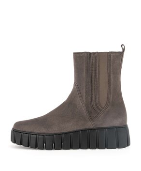 Stivaletto con plateau marrone