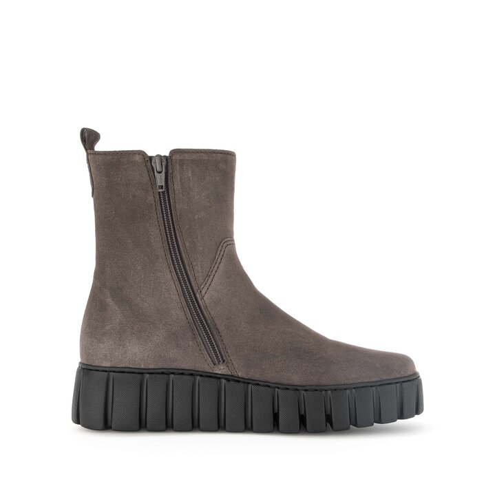 Enkellaarsjes op plateau bruin #1