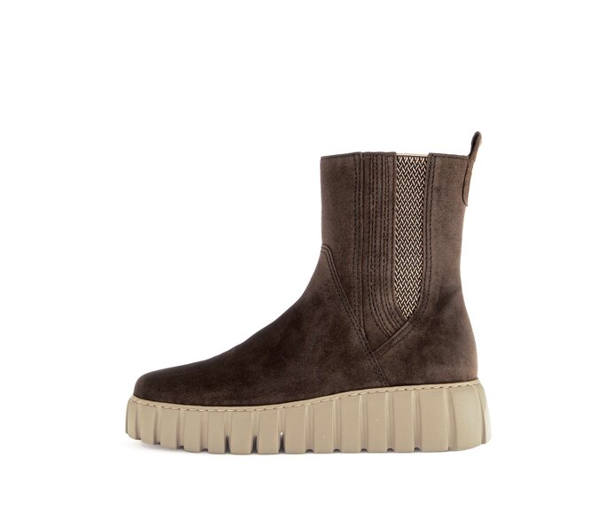 Enkellaarsjes op plateau bruin #0