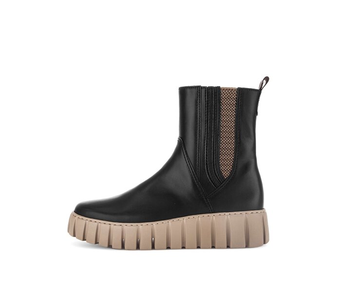 Enkellaarsjes op plateau zwart #0 Enkellaarsjes op plateau zwart #0