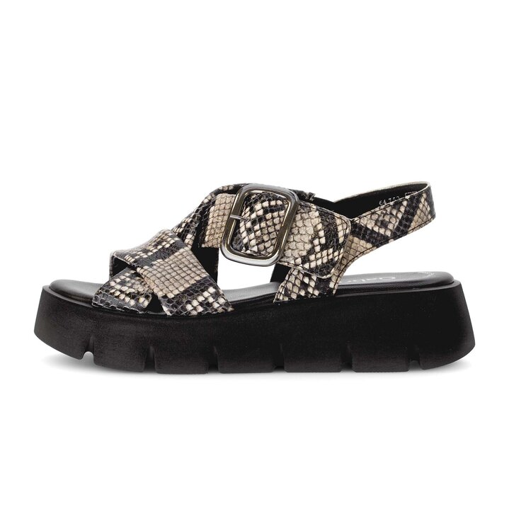 Sandale à plateforme noir #0