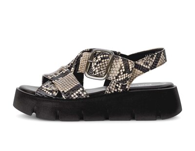 Sandalo con plateau nero