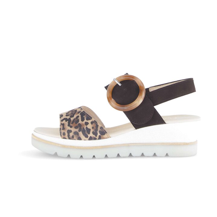 Sandale à plateforme marron #0