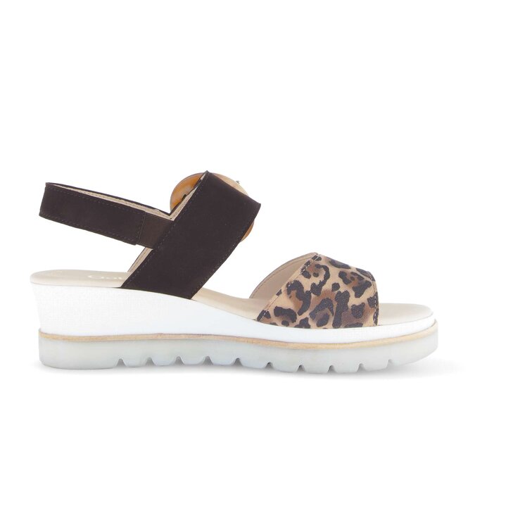 Sandale à plateforme marron #1