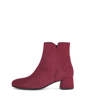 Bottine élégante rouge