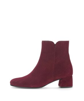 Bottine élégante rouge