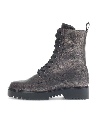 Schnürstiefelette bronze