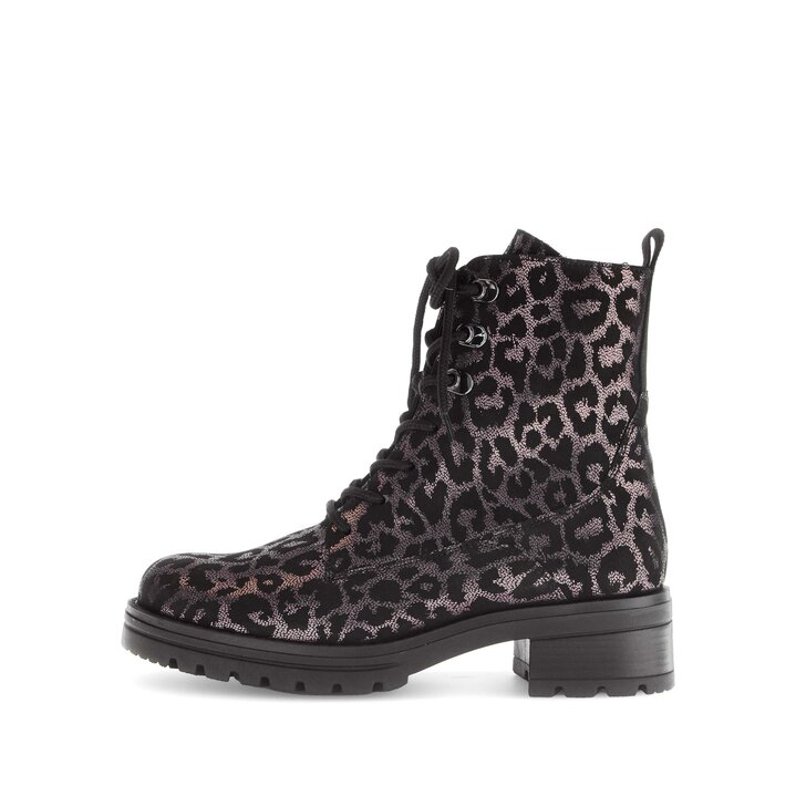 Schnürstiefelette schwarz #0