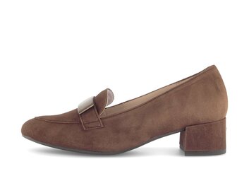 Hochfrontpumps braun