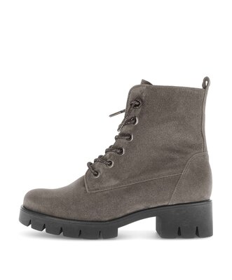 Schnürstiefelette braun