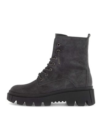 Schnürstiefelette grau