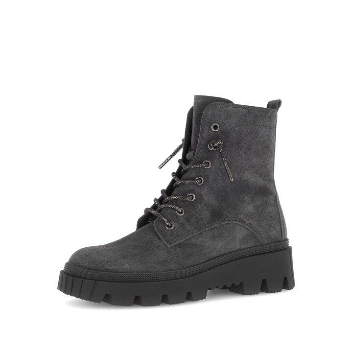 Enkellaarsjes met veter grijs #2