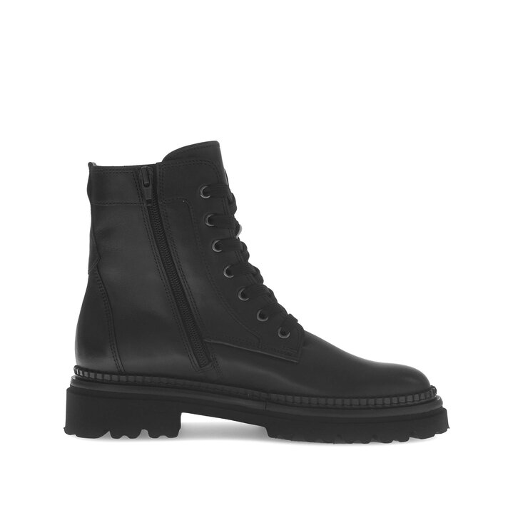 Schnürstiefelette schwarz #1