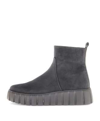 Stivaletto con plateau grigio