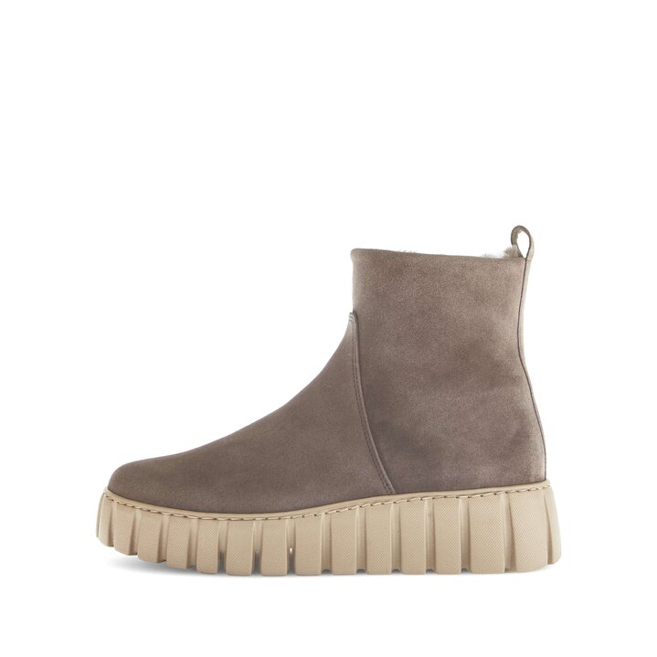 Enkellaarsjes op plateau bruin #0