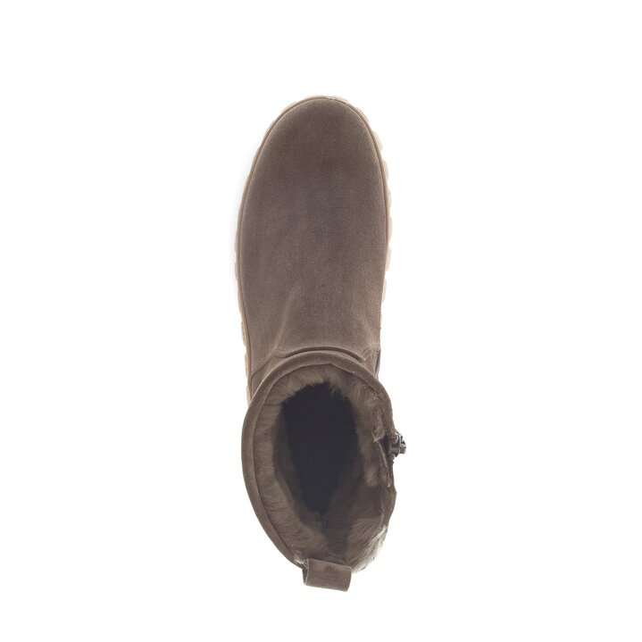 Enkellaarsjes op plateau bruin #5