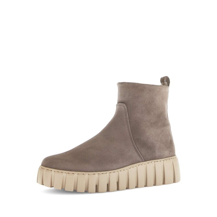 Enkellaarsjes op plateau bruin #2