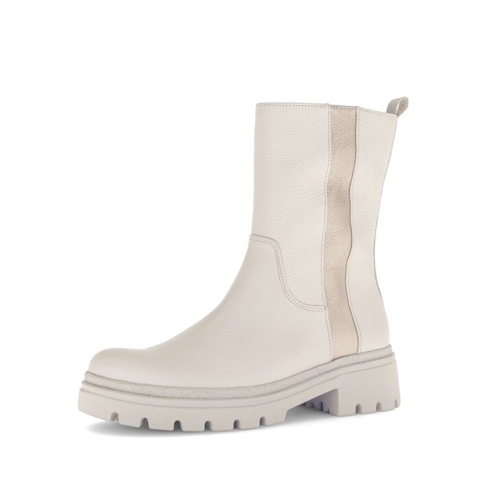Sportliche Stiefelette creme #2