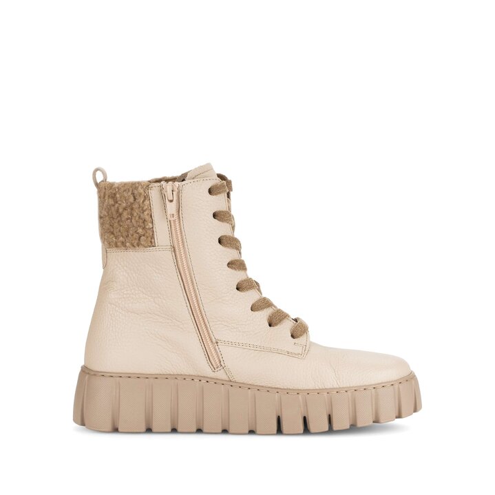 Bottine plateau crème #1