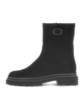 Stivaletto con plateau nero