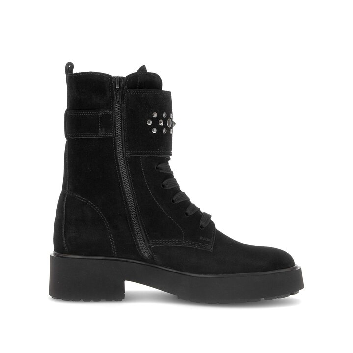 Schnürstiefelette schwarz #1