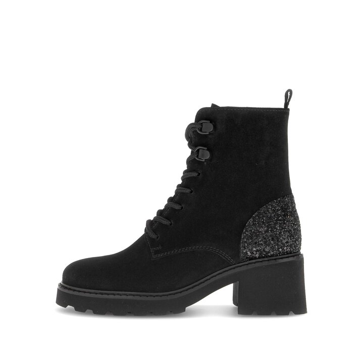 Schnürstiefelette schwarz #0