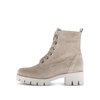 Stivaletto stringato beige