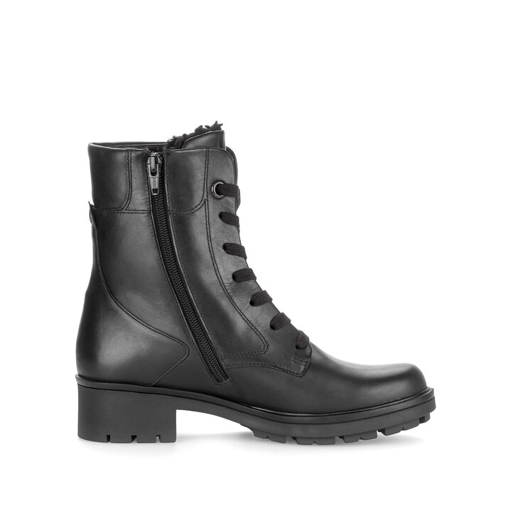 Schnürstiefelette schwarz #1