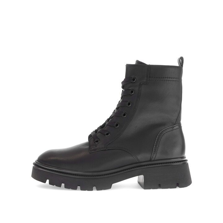 Schnürstiefelette schwarz #0