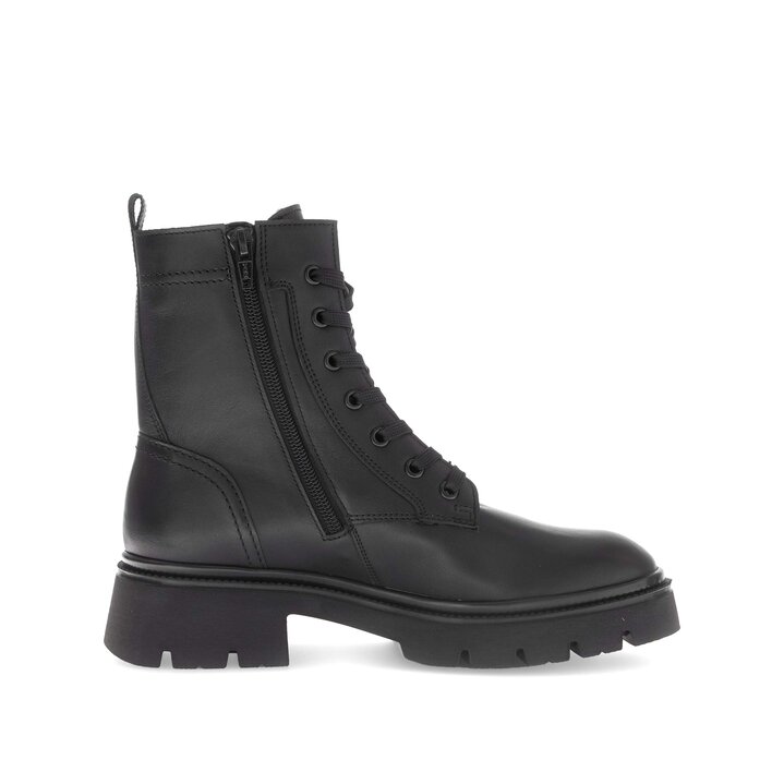 Schnürstiefelette schwarz #1