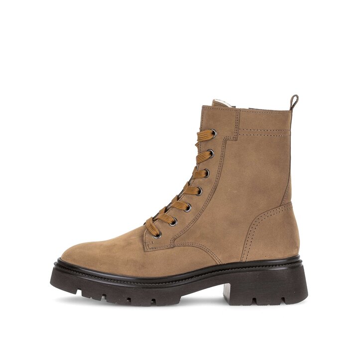 Enkellaarsjes met veter bruin #0