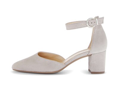 Décolleté con cinturino grigio