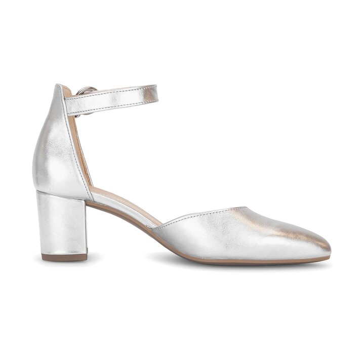 Décolleté con cinturino argento #1