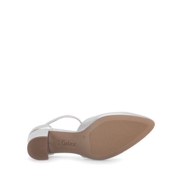 Décolleté con cinturino argento #4