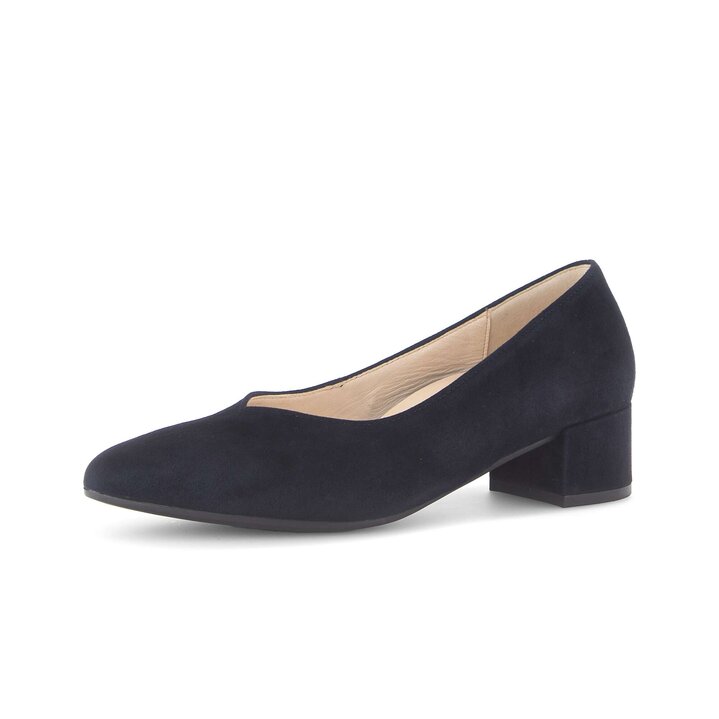 Elegante Pump blau #2