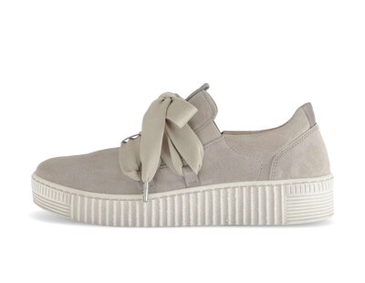 Lage sneaker beige