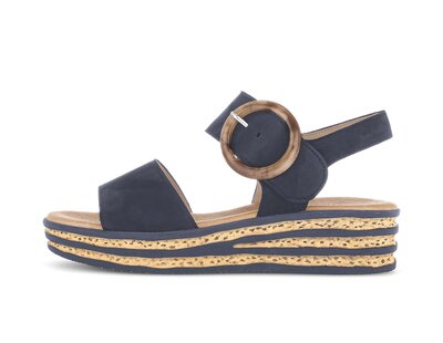 Plateau Sandale blau