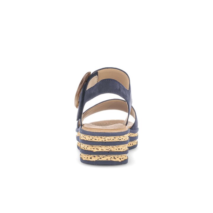 Sandalo con plateau blu #3