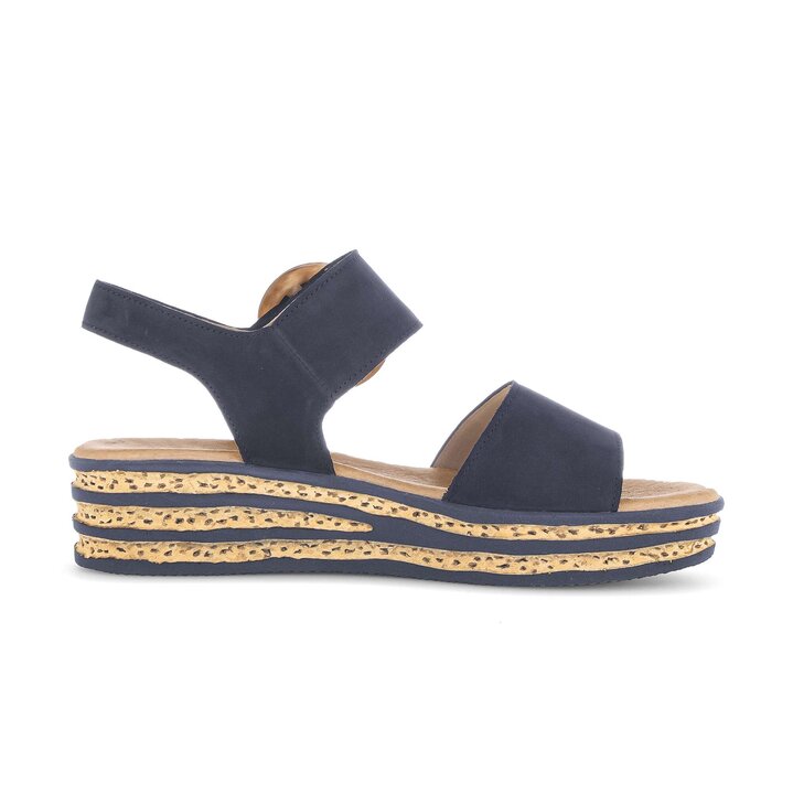 Sandalo con plateau blu #1