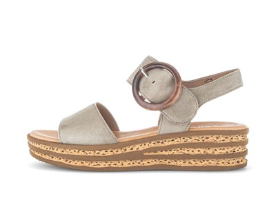 Sandale à plateforme vert