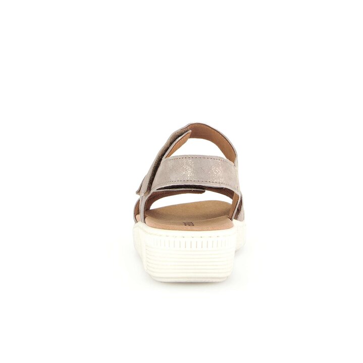 Sandalo con plateau beige #3