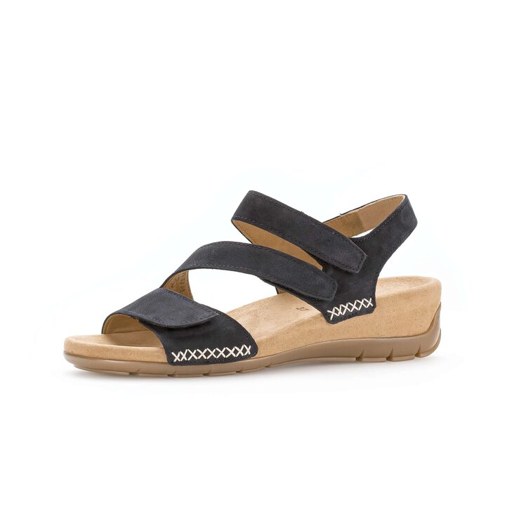 Sandaleno met sleehak blauw #2